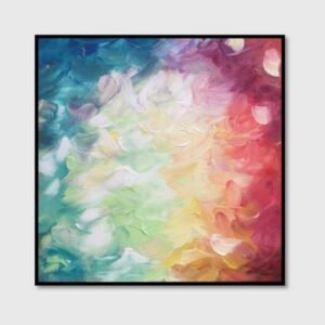 Yellow Green Blue Abstract