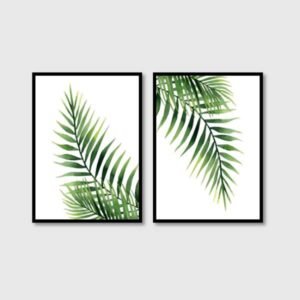 Tropical Leaf split art