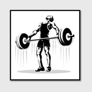 Bodybuilder Hard Work