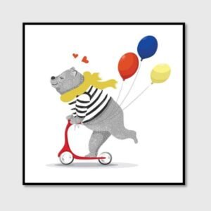 Bear Ride Bicycle Balloon