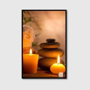 Scented Candles And Zen Stones Canvas