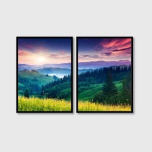 Fantastic Morning Mountain Landscape Split Art